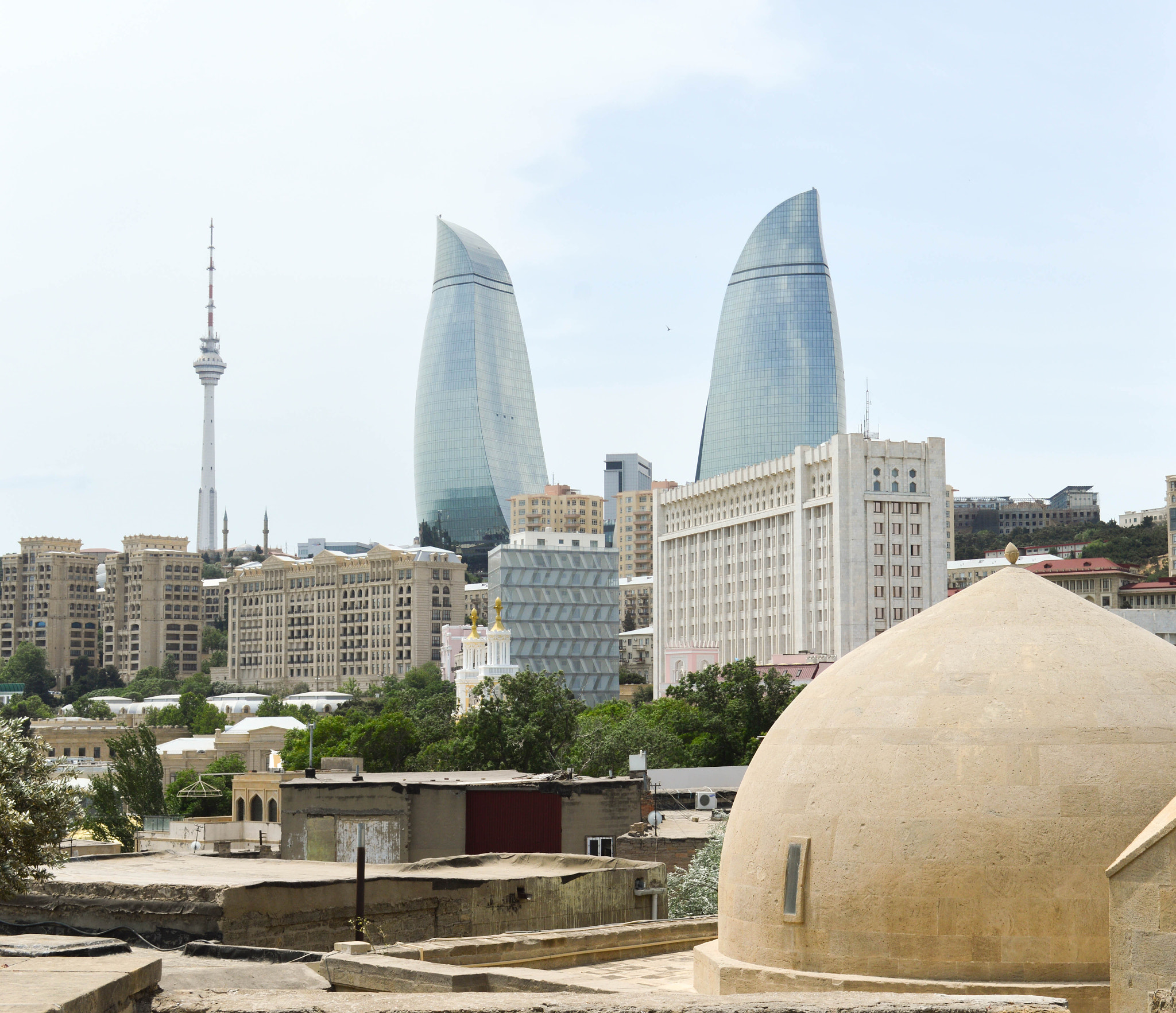 Baku skyline at night